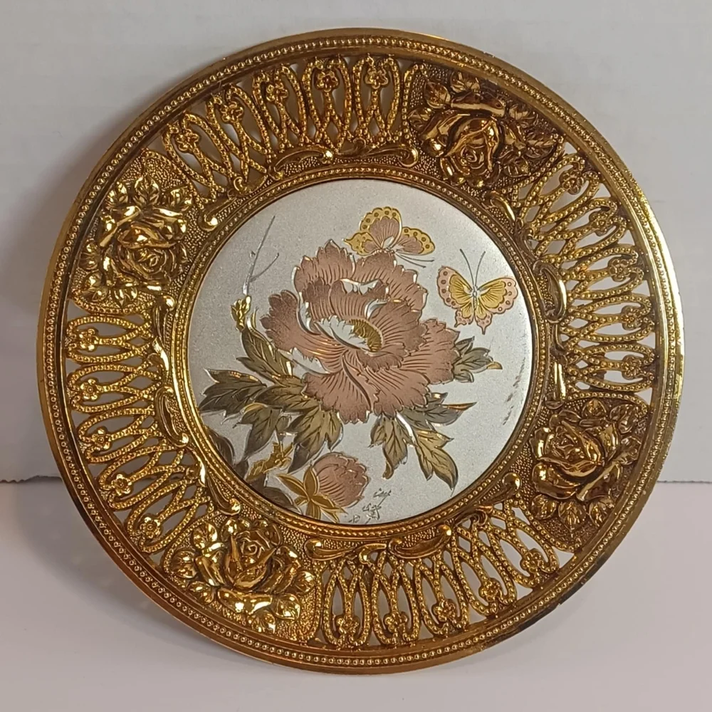 Vintage Sankyo Collector Musical Decorative Plate Plays “Amazing Grace” JAPAN